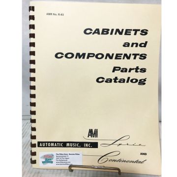 Cabinets And Components Parts Catalog Ami Jukebox Model Lyric & Continental 