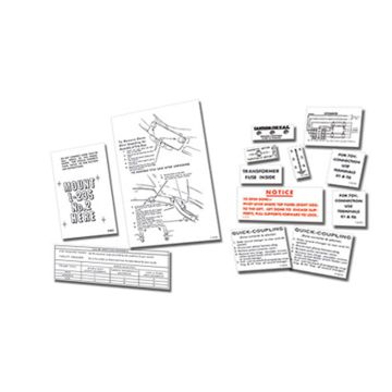 Set Of Paper Instruction Decals for Ami Continental