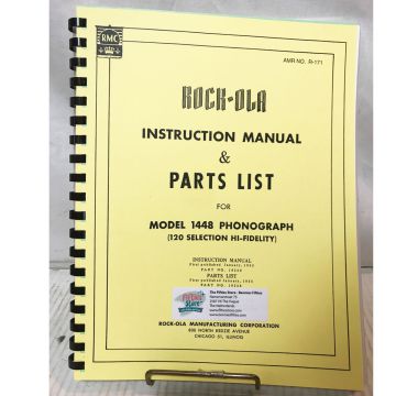 Instruction Manual & Parts List - Rock-Ola Jukebox Model 1448