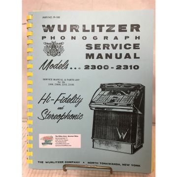 Wurlitzer 2300(S) And 2310(S) Jukebox Service Manual