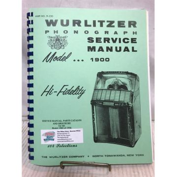 Wurlitzer 1900 Jukebox Service Manual