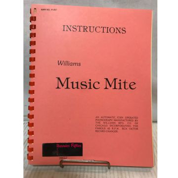 Williams Music Mite Instruction Service Manual