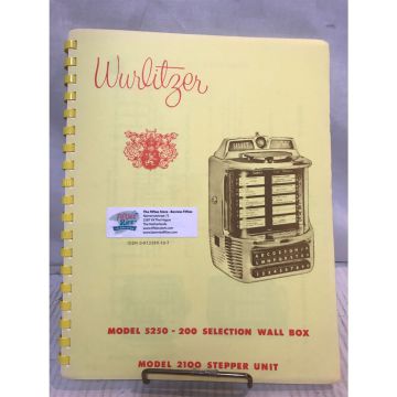 Wurlitzer 5250 Wallbox And 2100 Stepper Service Manual