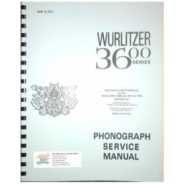 Wurlitzer 3600 Series Superstar Service And Parts Manual