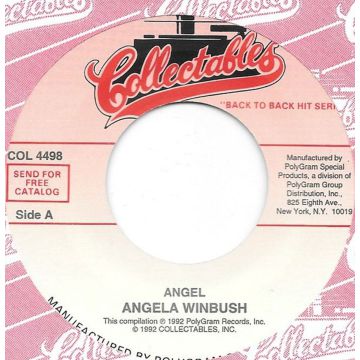 Vinyl SIngle 45: Angela Winbush ‎– Angel / Run To Me