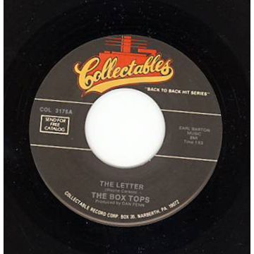 Single Vinyl 45: The Box Tops ‎– The Letter / Sweet Cream Ladies (Forward March)