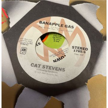 Single 45: Cat Stevens ‎– Banapple Gas / Ghost Town