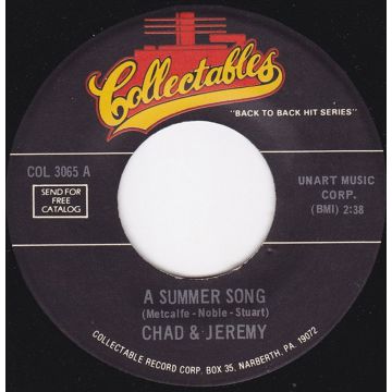 Single 45: Chad & Jeremy – A Summer Song / Willow Weep For Me