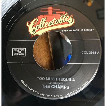 Single 45: The Champs ‎– Too Much Tequila/Limbo Rock