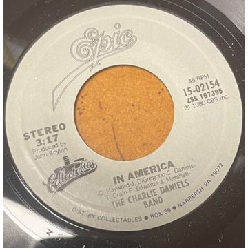 Single 45: The Charlie Daniels Band – In America / The Legend Of Wooley Swamp
On Collectables jukebox label