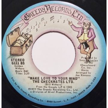 Single 45: The Checkmates Ltd. – I'm Laying My Heart On The Line / Make Love To Your Mind