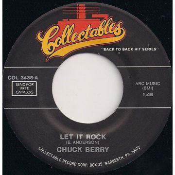 Jukebox Single 45: Chuck Berry ‎– Let It Rock / Sweet Little Rock And Roller