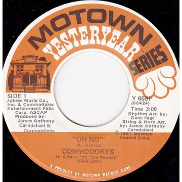 Single 45: Commodores ‎– Oh No / Why You Wanna Try Me