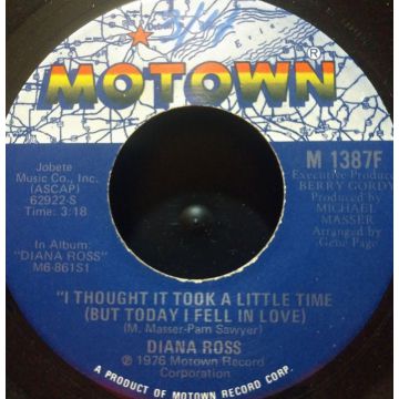 Single 45: Diana Ross ‎– I Thought It Took A Little Time (But Today I Fell In Love)
New old stock Funk/Soul 1976