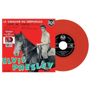 Elvis Presley – Le Cavalier Du Crépusculte: Love Me Tender (Translucent Red Vinyl) EP 7" Vinyl