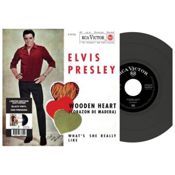 Single: Elvis Presley - Wooden Heart / What's She Really Like (Black Vinyl)