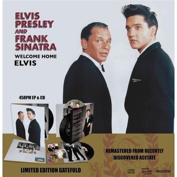 Elvis Presley And Frank Sinatra Welcome Home Elvis CD & Black Vinyl EP MRS