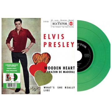 Single: Elvis Presley - Wooden Heart / What's She Really Like (Green Vinyl)