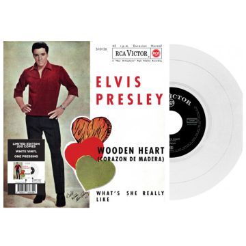 Single: Elvis Presley - Wooden Heart / What's She Really Like (White Vinyl)