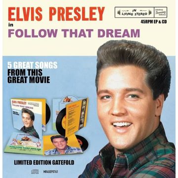 Elvis Presley In Follow That Dream Gatefold Combi CD & Black Vinyl EP MRS