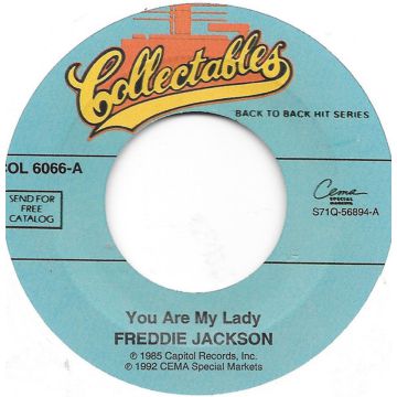 Single 45: Freddie Jackson ‎– You Are My Lady / Rock Me Tonight (For Old Time's Sake)