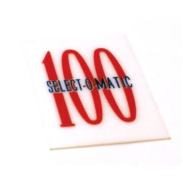 Seeburg 100 G/W 100 Select-O-Matic Card for Mech Cover