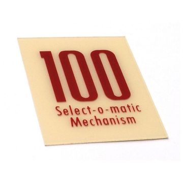 Seeburg 100C 100 Select-O-Matic Card for Mech Cover