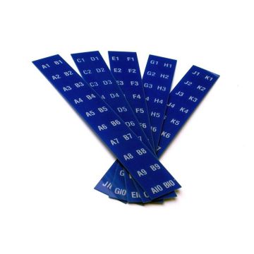 Seeburg 100A Letters and Numbers for Title Card Holders (Blue)