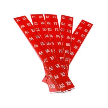 Seeburg 100A Letters and Numbers for Title Card Holders (Red)