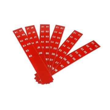 Seeburg 100B Letters and Numbers for Title Card Holders (Red)