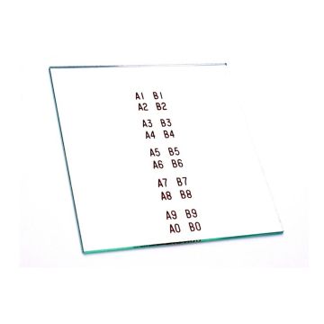 Seeburg 100G / W / R / J Program J-K Printed Glass Window