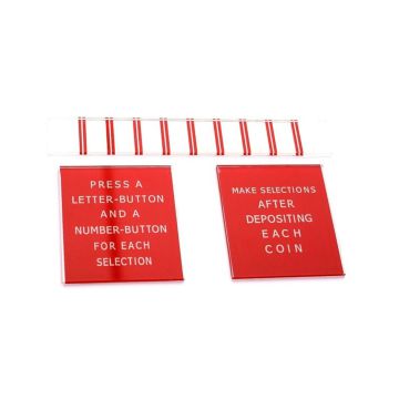 Seeburg 100A/B/C Instruction Glass Cards Set of 3