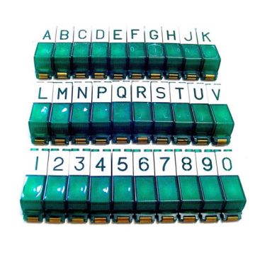 Seeburg push button set (green / white) model V200