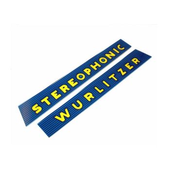 Wurlitzer Stereophonic Set Upper Logo Glasses 2300 Series