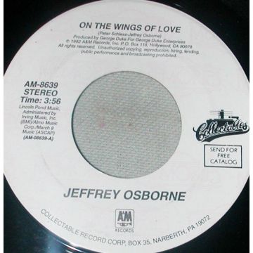 Single 45: Jeffrey Osborne ‎– On The Wings Of Love / I Really Don't Need No Light