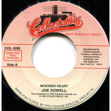 Jukebox Single 45: Joe Dowell / The Four Evers ‎– Wooden Heart / Be My Girl