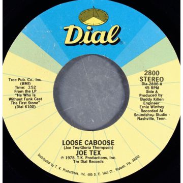 Single 45: Joe Tex ‎– Loose Caboose / Music Ain't Got No Color
New old stock funk/soul vinyl 1978