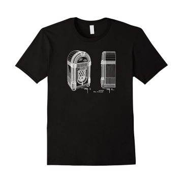 1946 Iconic Jukebox Paul Fuller Sketches Mens T-Shirt