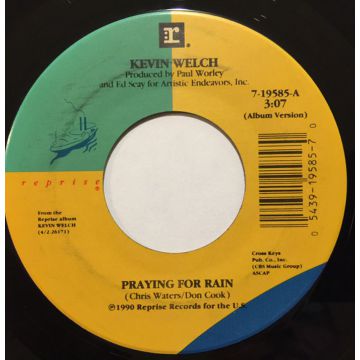 Single 45: Kevin Welch ‎– Praying For Rain / The Mother Road
New old stock 1990