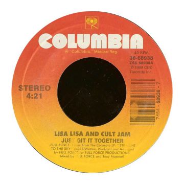 Single 45: Lisa Lisa And Cult Jam ‎– Just Git It Together / Git It!
New old stock electronic, hip hop vinyl 1989