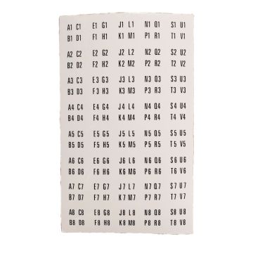 Seeburg Letter / Number Decal Set On Titlestrip Holders Model LPC1 And Up