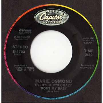 Single 45: Marie Osmond ‎– Everybody's Crazy 'Bout My Baby / Making Magic