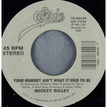 Single: Mickey Gilley - Your Memory Ain't What It Used To Be / You've Got Something On Your Mind