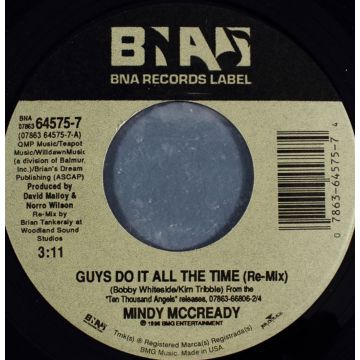 Single 45: Mindy McCready ‎– Guys Do It All The Time Remix / Dance Mix