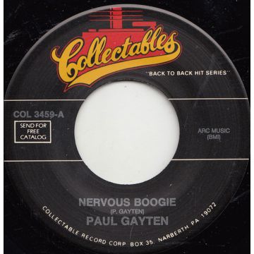 Jukebox Single 45: Paul Gayten / Oscar Wills ‎– Nervous Boogie / Flat Foot Sam