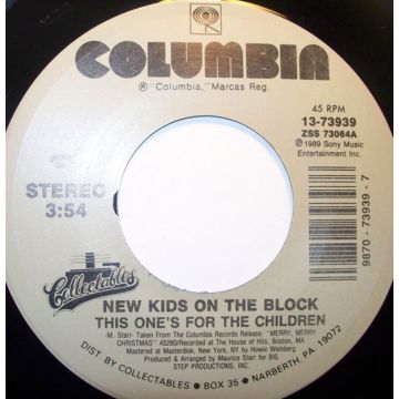 Single: New Kids On The Block ‎– This One's For The Children / Funky, Funky Xmas