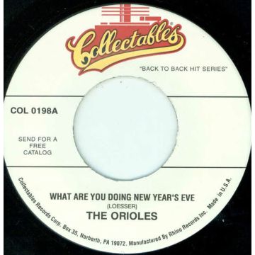 Jukebox Single 45: The Orioles ‎– What Are You Doing New Year's Eve / Lonely Christmas