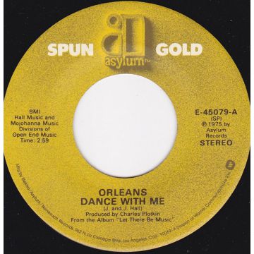 Single 45: Orleans ‎– Dance With Me / Let There Be Music