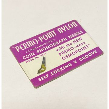 Permo-Point Nylon Coin Phonograph Needle Self Locking V Groove New Old Stock