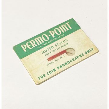 Permo-Point Muted Styles For P-30 Type Pickup Early Jukebox Needle New Old Stock